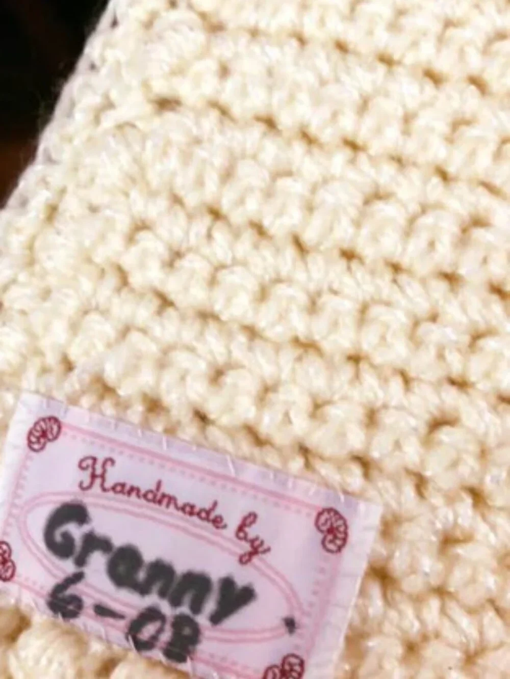 Handcrafted Crochet Blanket ABC Yellow